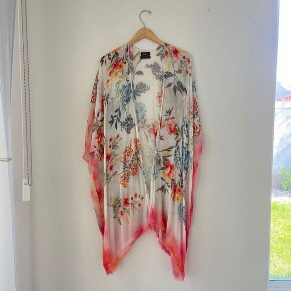 Tolani Floral Kimono Cotton Modal - Picture 2 of 13